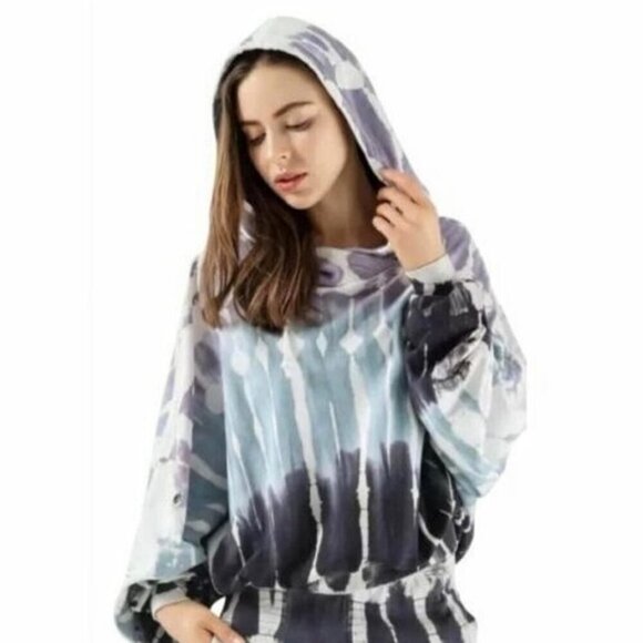 Young Fabulous & Broke Tie Dye Hoodie Sweatshirt Size M/L - Picture 2 of 9